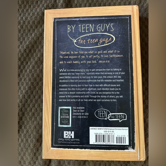 Daily Devotion Book for Teen Boys - Picture 2 of 3